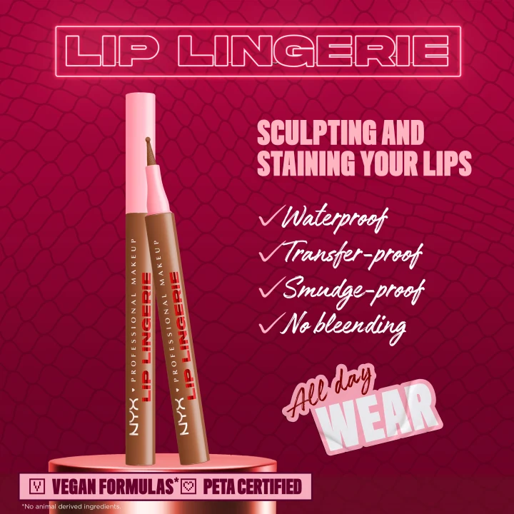 NYX Professional Makeup Lip Lingerie Liner Stain 1 ml 04 Steamy Spice NYX Professional Makeup