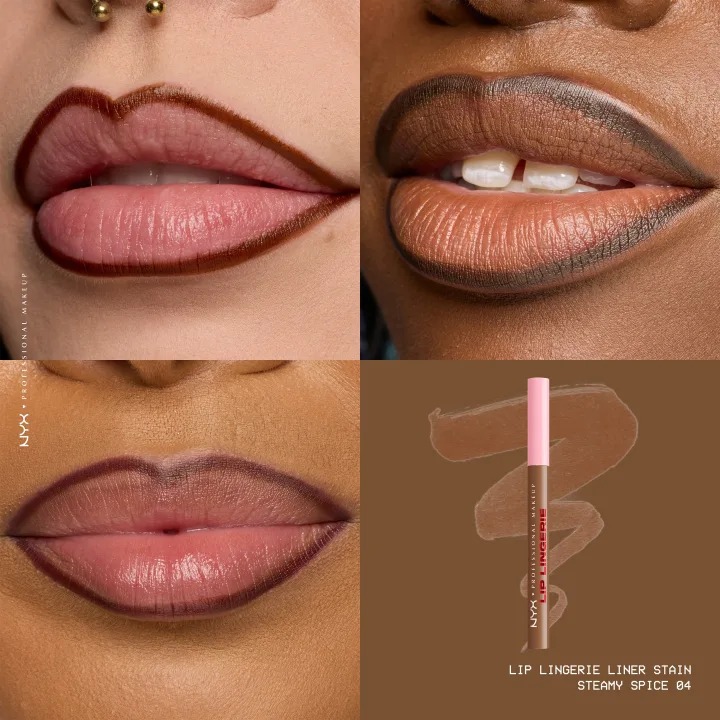 NYX Professional Makeup Lip Lingerie Liner Stain 1 ml 04 Steamy Spice NYX Professional Makeup