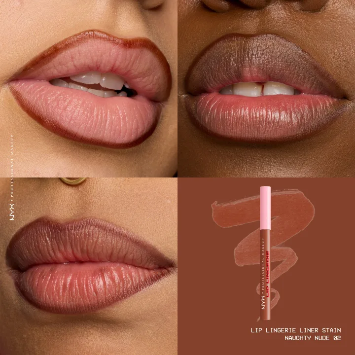 NYX Professional Makeup Lip Lingerie Liner Stain 1 ml 02 Naughty Nude NYX Professional Makeup