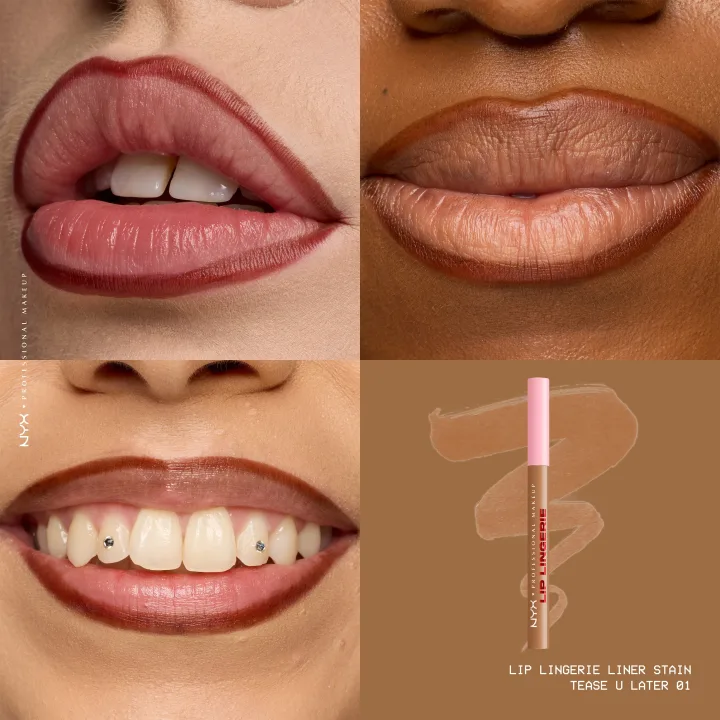 NYX Professional Makeup Lip Lingerie Liner Stain 1 ml 01 Teaseu Later NYX Professional Makeup