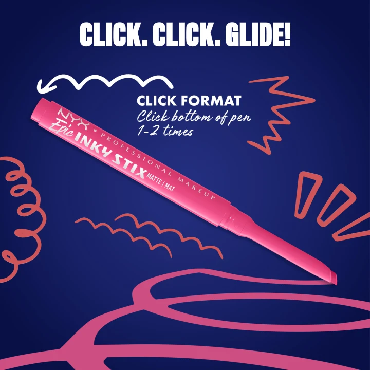 NYX Professional Makeup Epic Inky Stix Eyelinerpenna 0.1 g 11 Pixel Pink NYX Professional Makeup