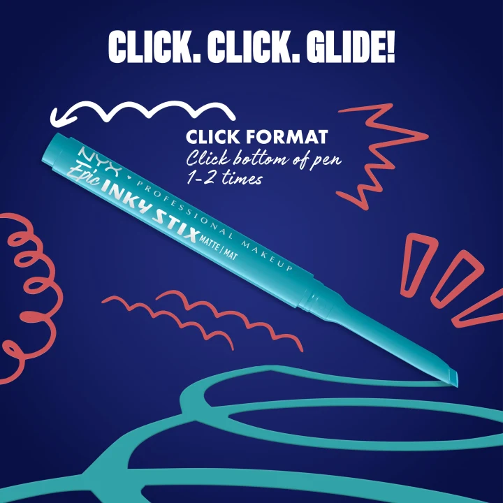 NYX Professional Makeup Epic Inky Stix Eyelinerpenna 0.1 g 07 Cyber Cyan NYX Professional Makeup