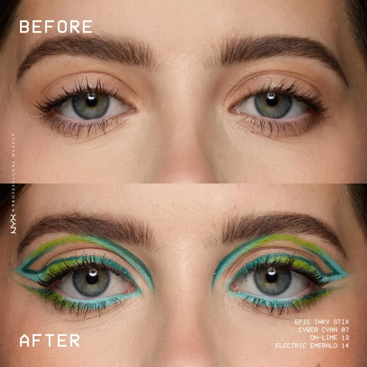 NYX Professional Makeup Epic Inky Stix Eyelinerpenna 0.1 g 07 Cyber Cyan NYX Professional Makeup