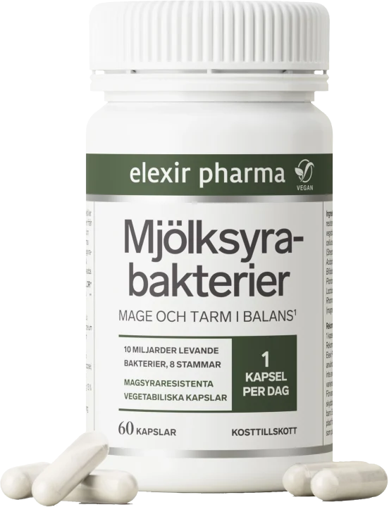 Elexir Pharma Mjölksyrabakterier 60 kapslar Elexir Pharma