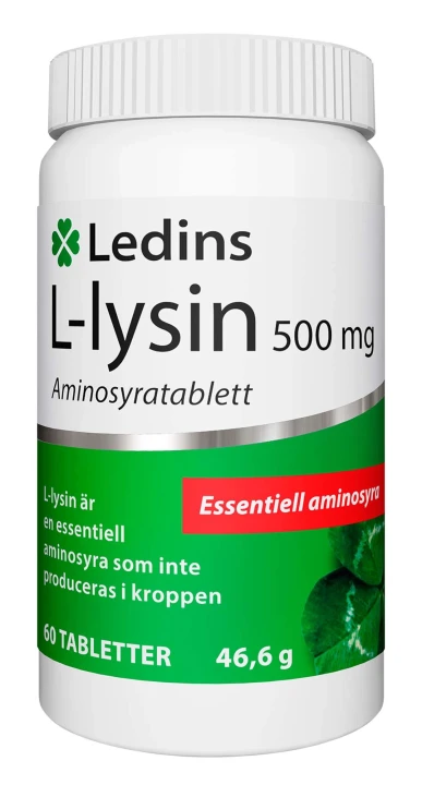 Ledins L-Lysin 500 mg, 60 st Ledins