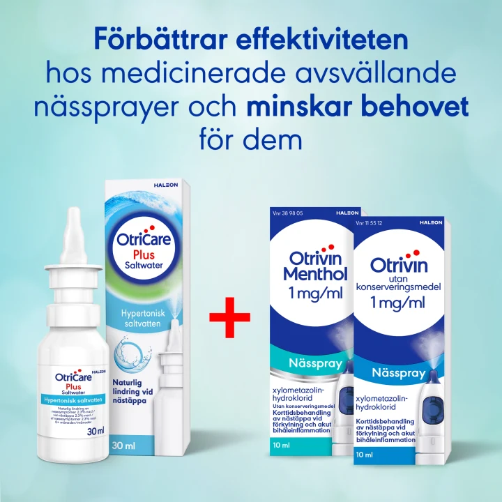 OtriCare Plus Saltvatten 30 ml Otricare