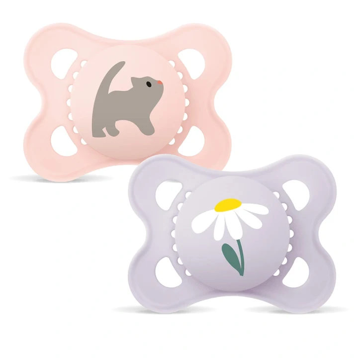 MAM Original Napp 0-6 mån Silk Mixade Färger 2-pack Mam