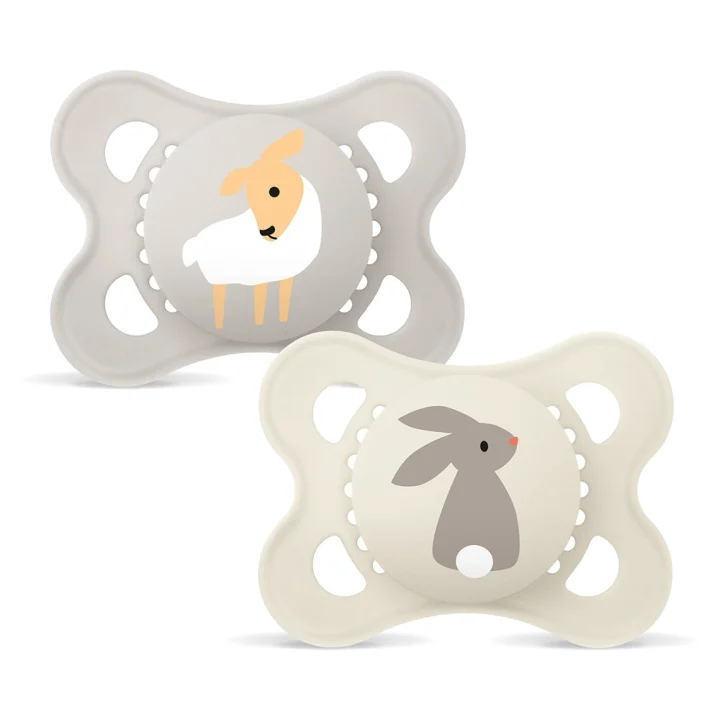 MAM Original Napp 0-6 mån Silk Mixade Färger 2-pack Mam