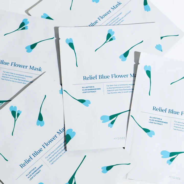 HYGGEE Relief Blue Flower Mask 35 ml HYGGEE