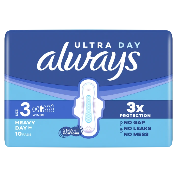 Always Ultra Day & Night Bindor Stl 3 Med Vingar 10 st Always