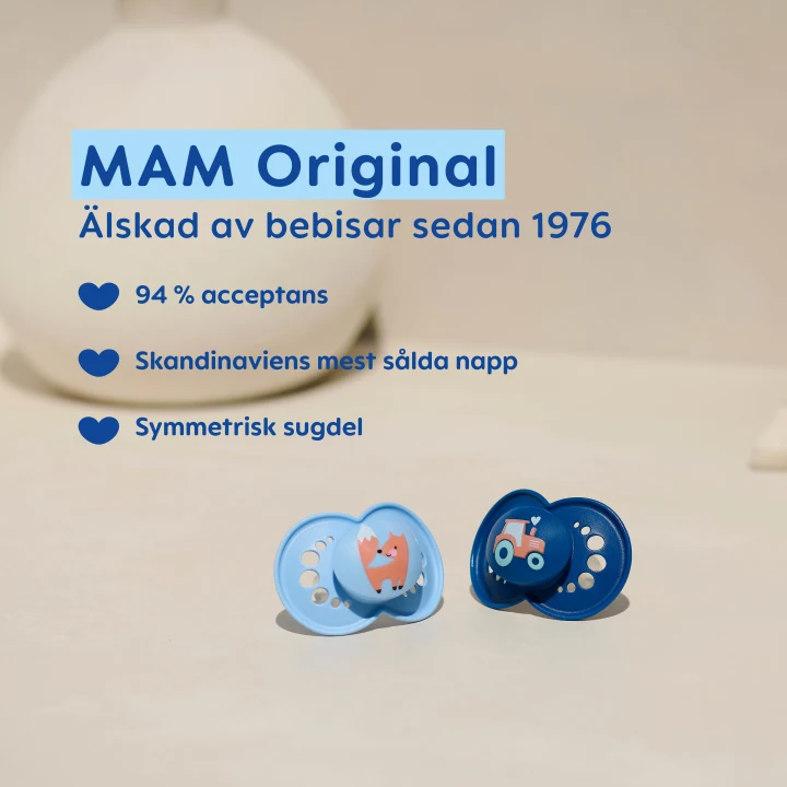 MAM Original Napp 6-16 mån Silk Neutral 2-pack Mam