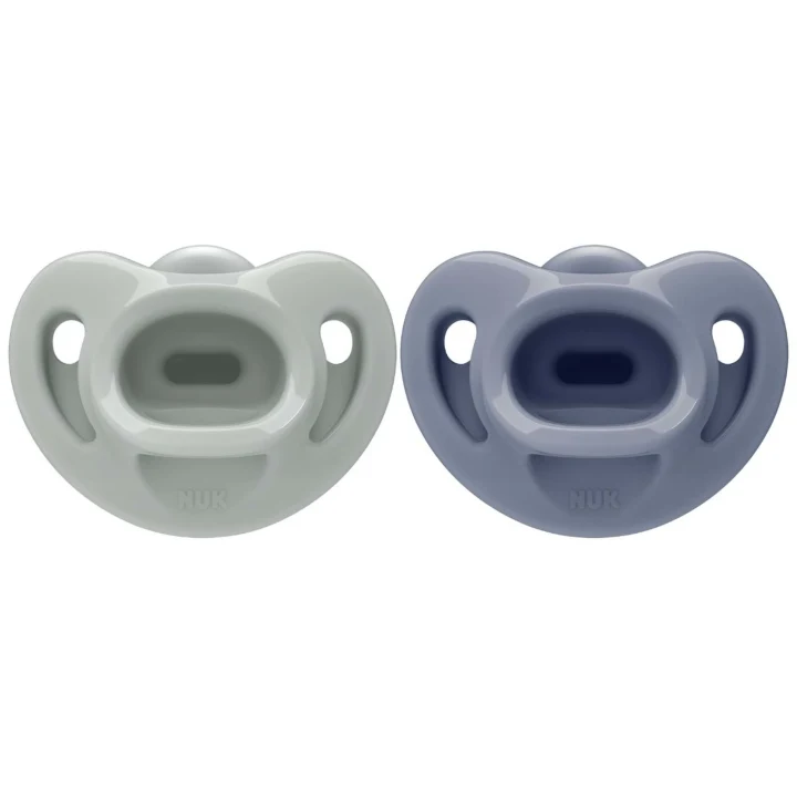 NUK First Choice Soft Napp 0-6 mån 2 st Green/Blue Nuk