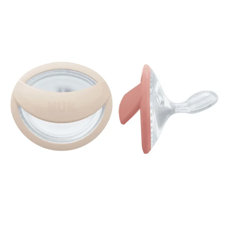 NUK Perfect Match Napp 0-6 mån 2 st Beige/Red Nuk