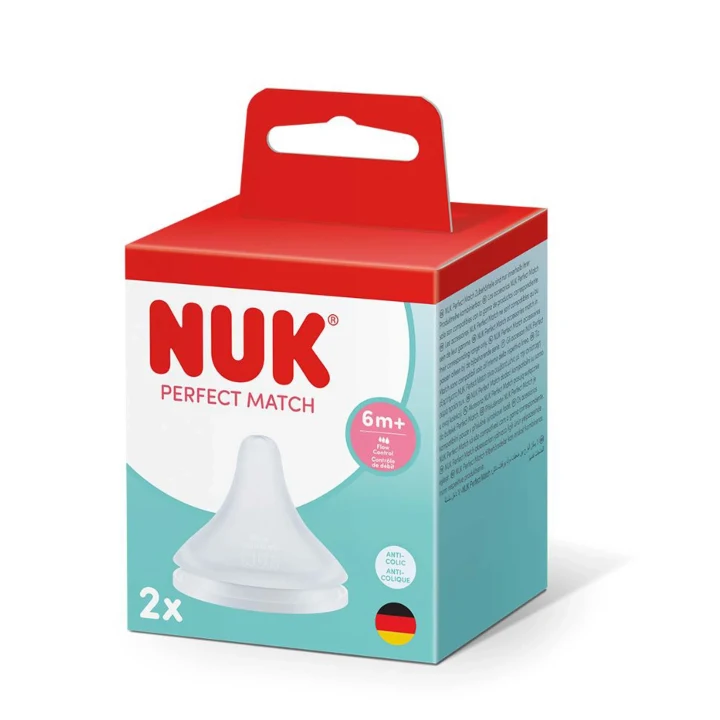NUK Perfect Match Dinapp Flowcontrol 6 mån+, 2 st Nuk