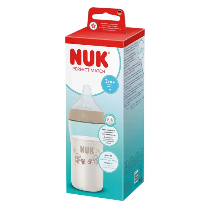 NUK Perfect Match Nappflaska 260 ml Monkey Nuk