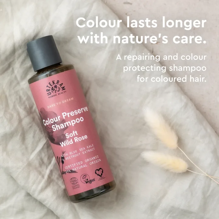 Urtekram Dare To Dream Soft Wild Rose Colour Preserve Shampoo 250 ml Urtekram