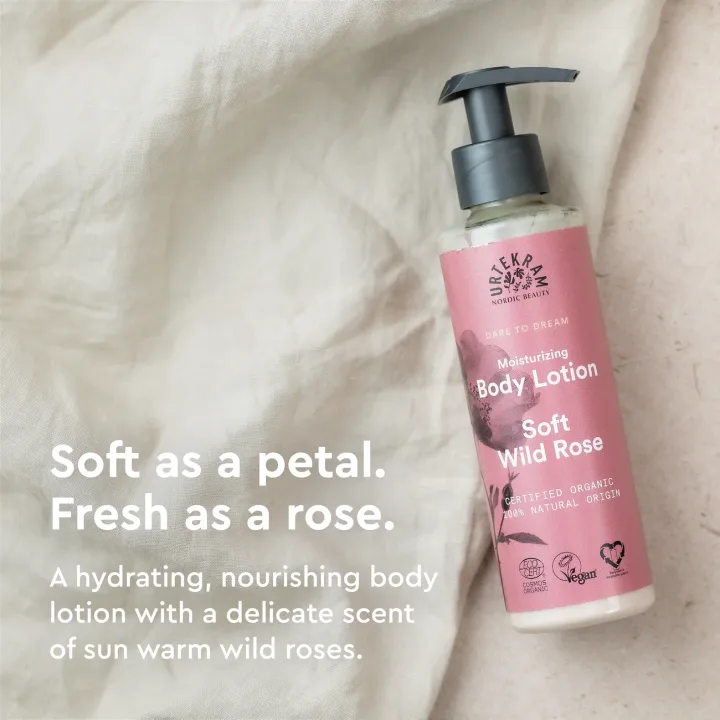 Urtekram Dare To Dream Soft Wild Rose Body Lotion 245 ml Urtekram