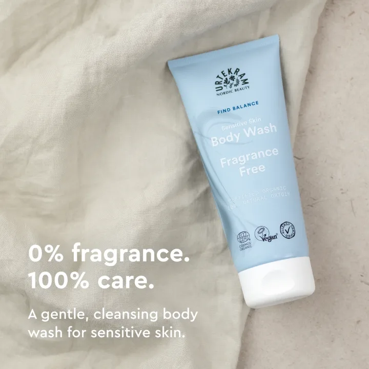 Urtekram Find Balance Fragrance Free Body Wash 200 ml Urtekram