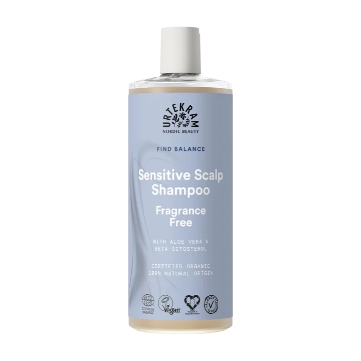 Urtekram Find Balance Fragrance Free Sensitive Scalp Shampoo 500 ml Urtekram