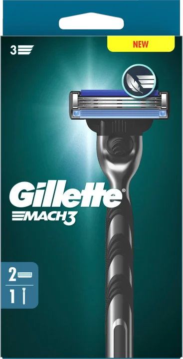 Gillette Mach3 Rakhyvel 2 rakblad Gillette