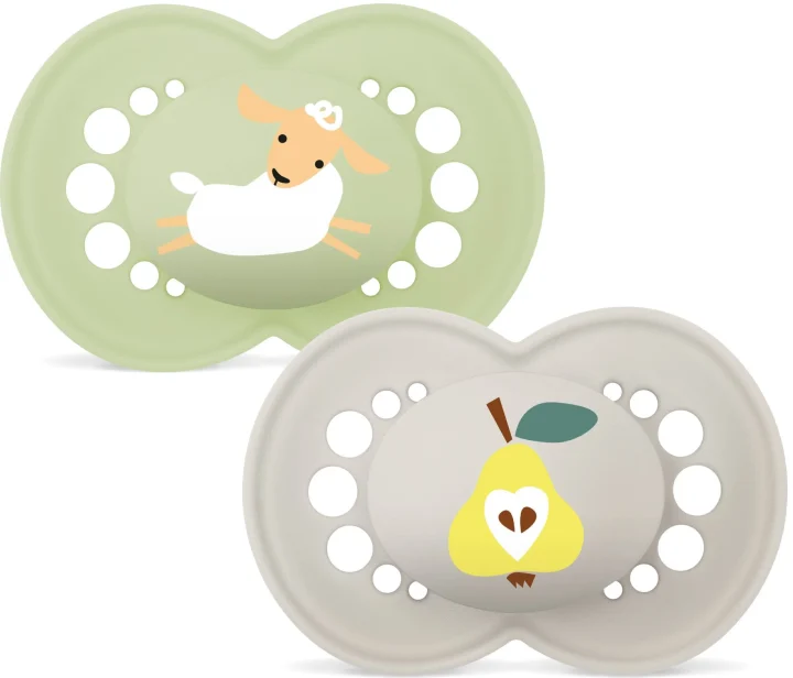MAM Original Napp 6-16 mån Silk Mixade Färger 2-pack Mam