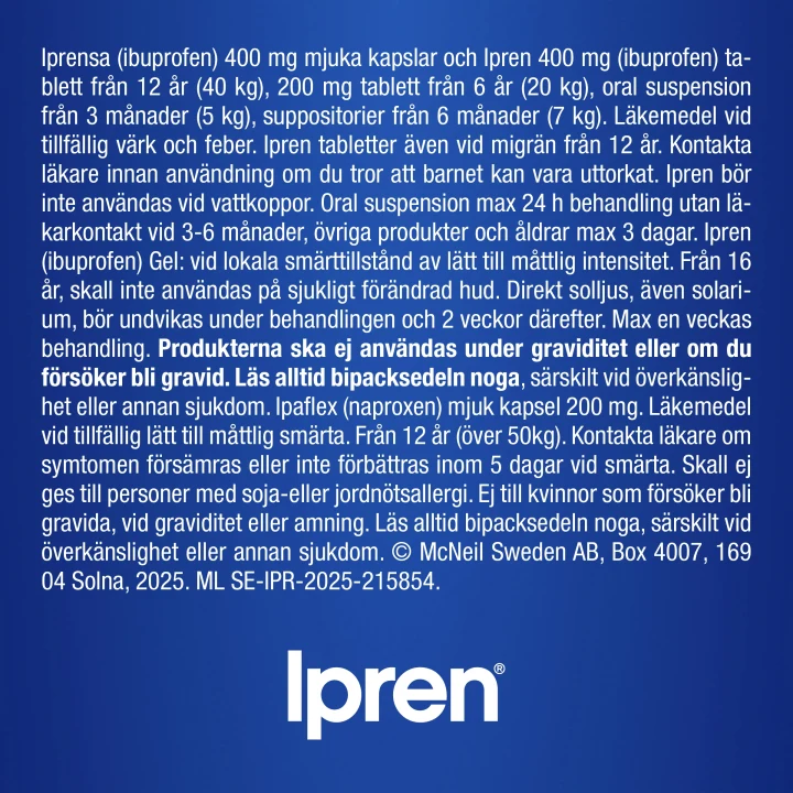 Ipren Filmdragerad Tablett 400 mg 10 st Ipren