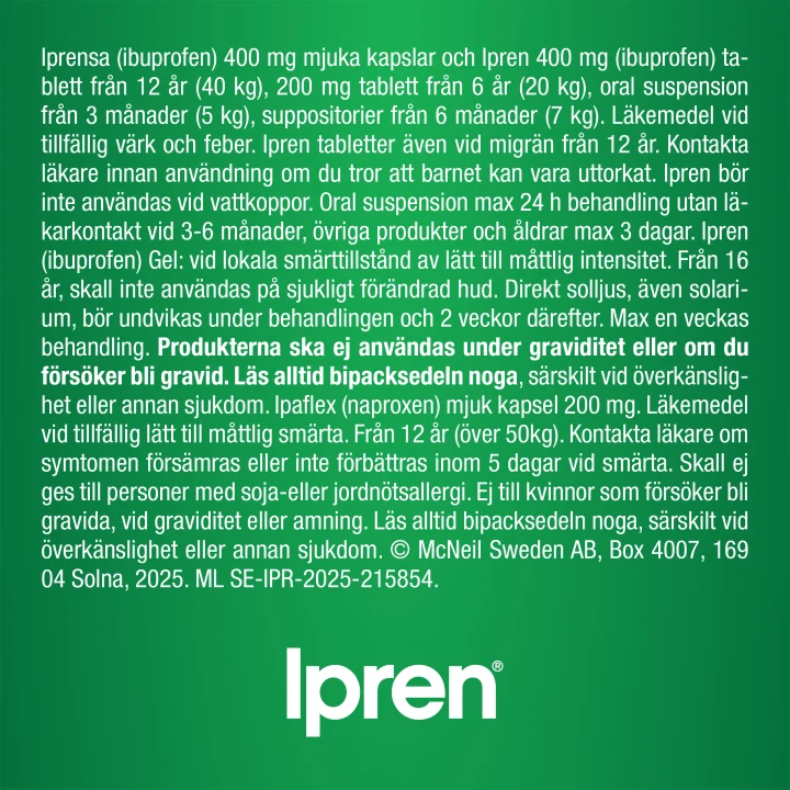 Ipren suppositorium 60 mg 10 st Ipren