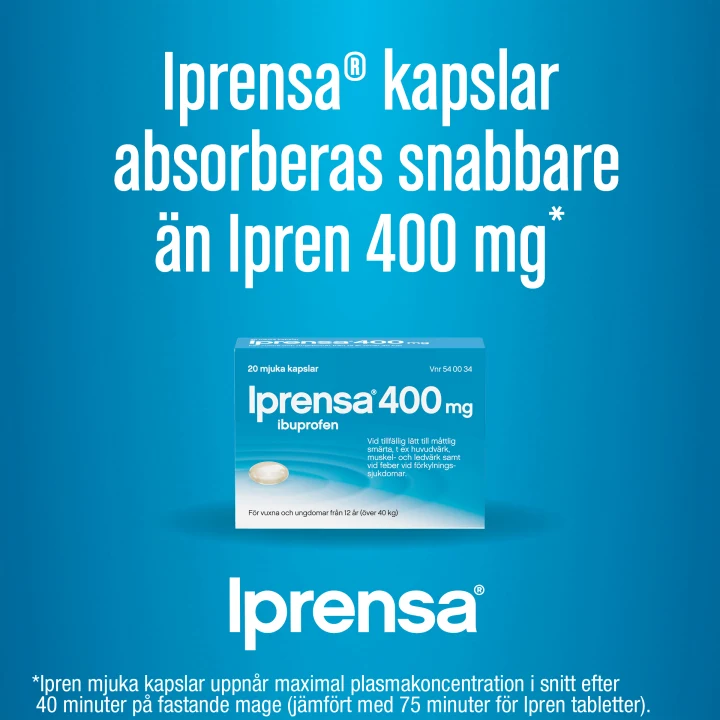 Iprensa mjuk kapsel 400 mg 20 st Ipren