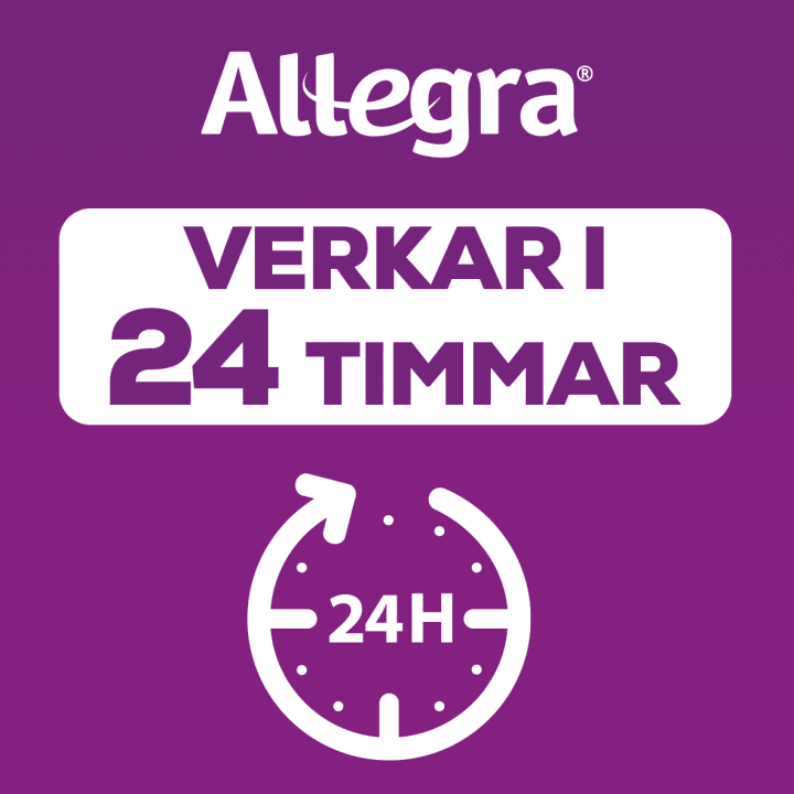 Allegra filmdragerad tablett 120 mg 30 st Allegra