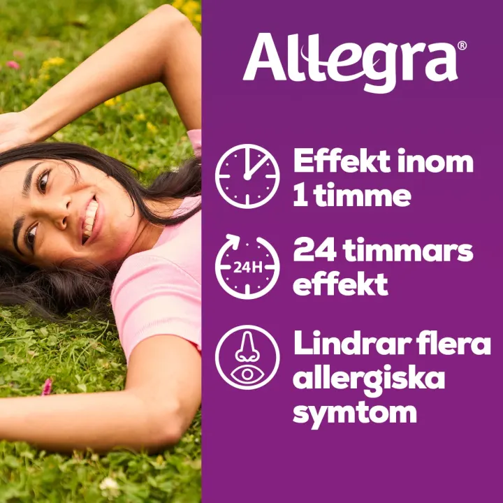 Allegra filmdragerad tablett 120 mg 10 st Allegra