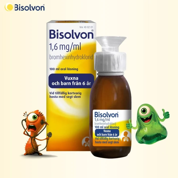 Bisolvon Oral lösning 1,6mg/ml Flaska 100 ml Bisolvon