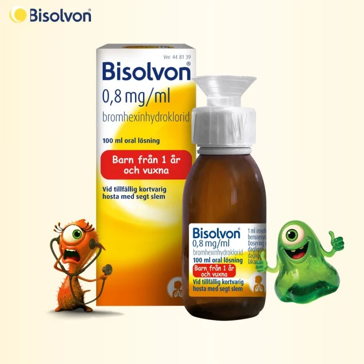 Bisolvon Oral lösning 0,8mg/ml Flaska 100 ml Bisolvon