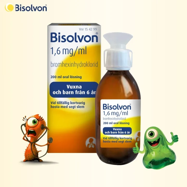Bisolvon Oral lösning 1,6mg/ml Flaska 200 ml Bisolvon