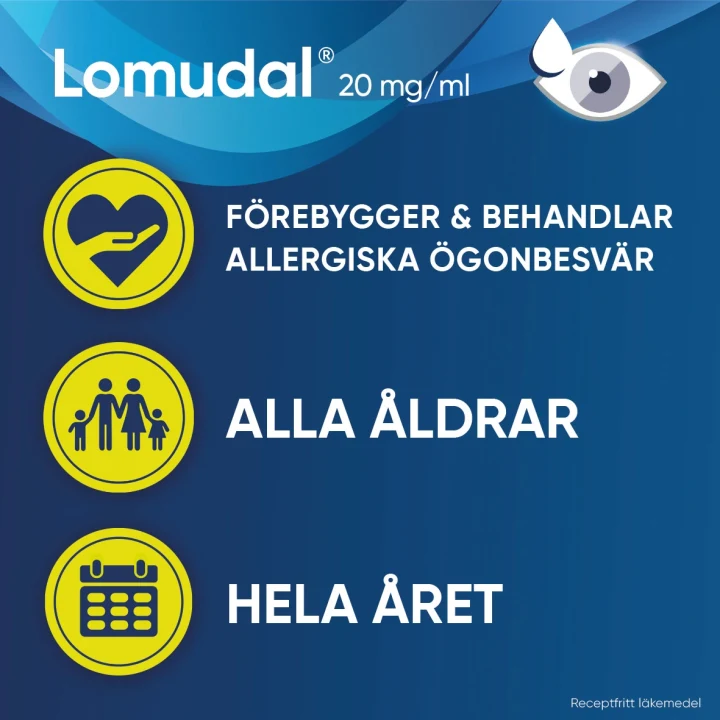 Lomudal ögondroppar 20 mg/ml 5 ml Lomudal