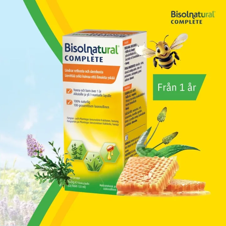Bisolnatural Complete Hostsirap 133 ml Bisolvon