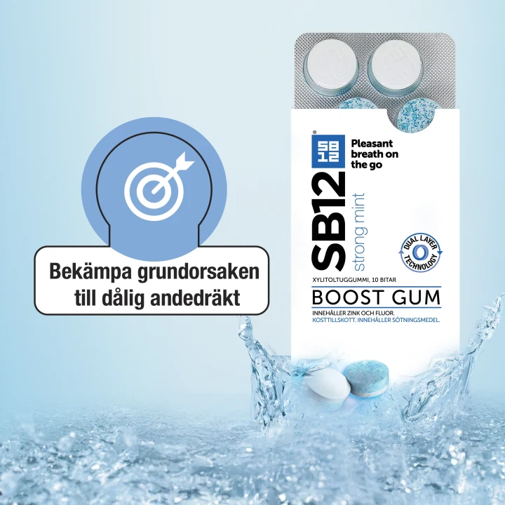 SB12 Boost Strong Mint tuggummi 10 st SB12