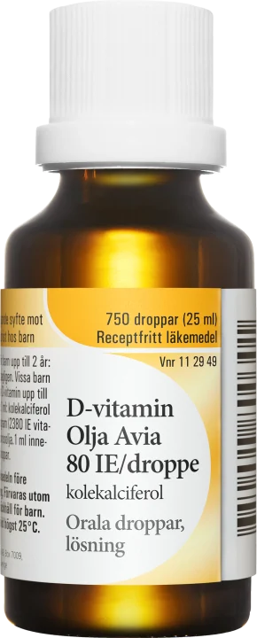 Avia D-vitamin Olja 25 ml ACO
