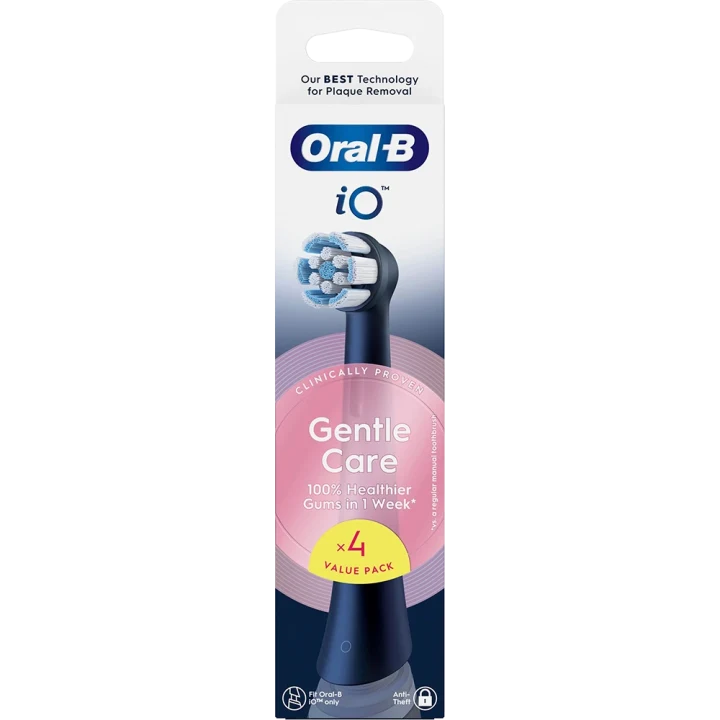 Oral-B iO Gentle Care Tandborsthuvuden Svart 4 st Oral-B