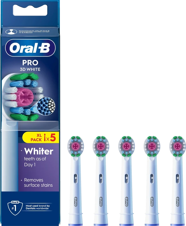 Oral-B 3D White Tandborsthuvuden 5-pack Oral-B