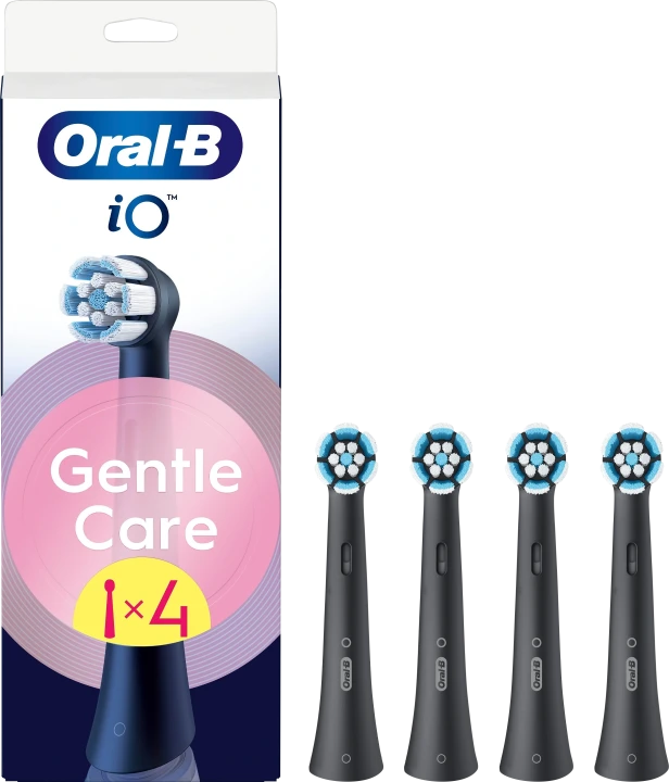 Oral-B iO Gentle Care Tandborsthuvuden Svart 4 st Oral-B