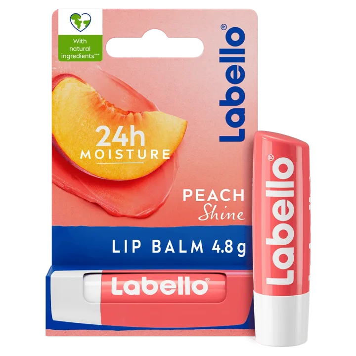 Labello Peach Shine Lip Balm 4,8 g Labello