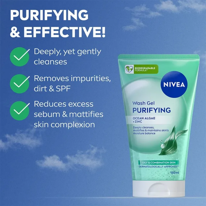 Nivea Wash Gel Purifying 150 ml Nivea