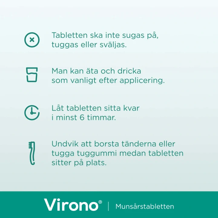 Virono Buckaltablett Häftande 50mg 1 st Virono