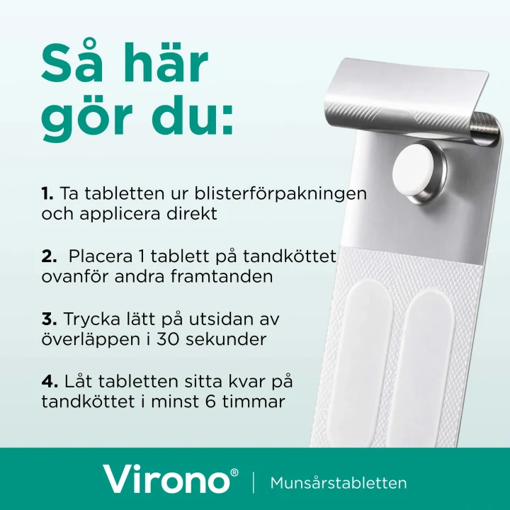 Virono Buckaltablett Häftande 50mg 1 st Virono