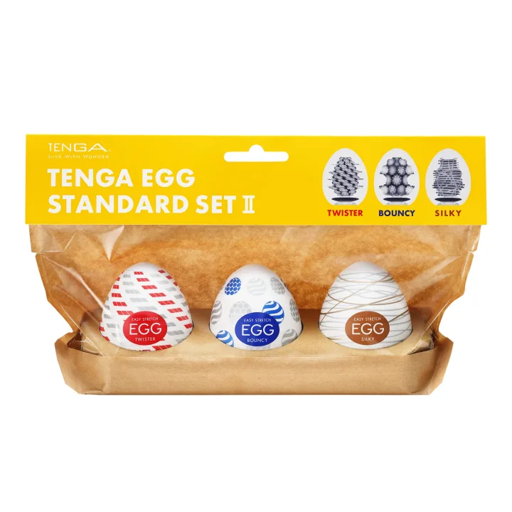 Tenga Egg Standard II Onanihjälpmedel för män 3-pack Tenga