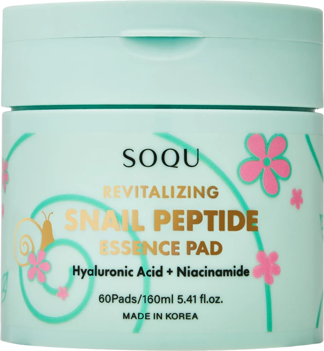 SOQU Snail Peptide Essence Pad 60 pcs SOQU