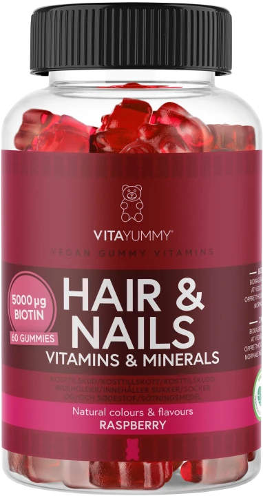 VitaYummy Hair & Nails Raspberry 60 st VitaYummy 