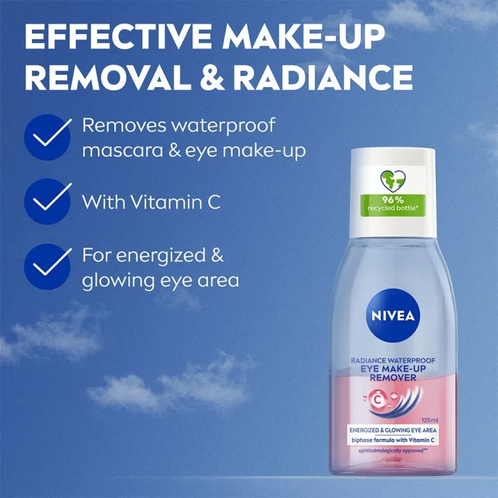NIVEA Radiance Waterproof Eye Make-up Remover 125 ml Nivea
