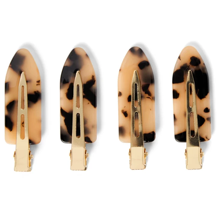 ByBarb Makeup Hair Clips Sköldpaddsfärgade 4 st ByBarb