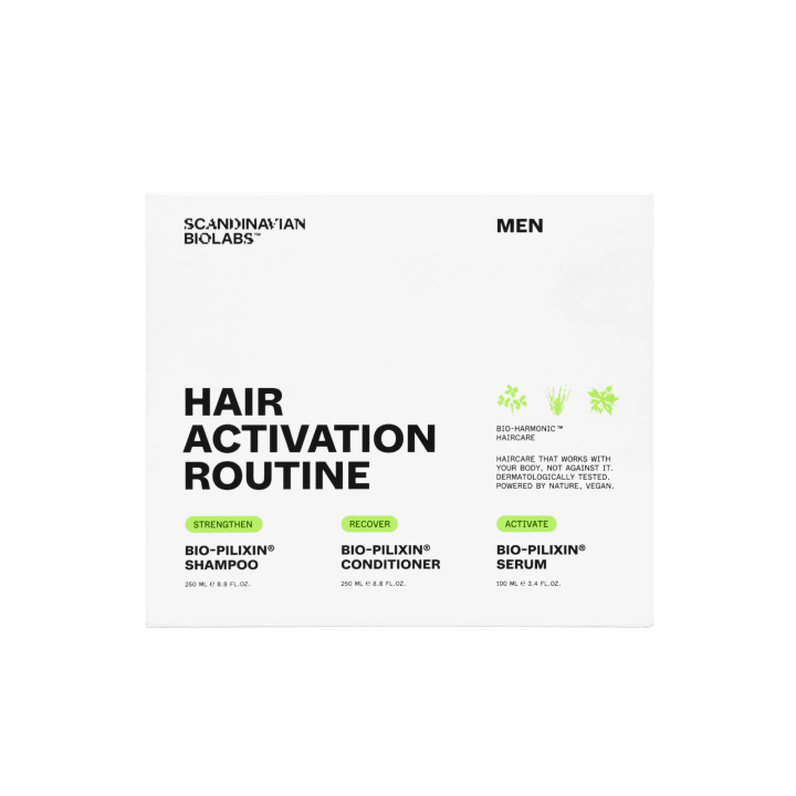 Hair Routine Men (schampo, balsam, serum) 600 ml Scandinavian Biolabs